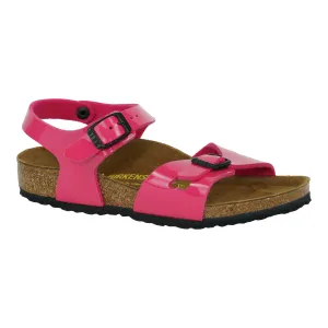 Birkenstock Kids Rio Birko-Flor Sandals Pink Patent 25 N