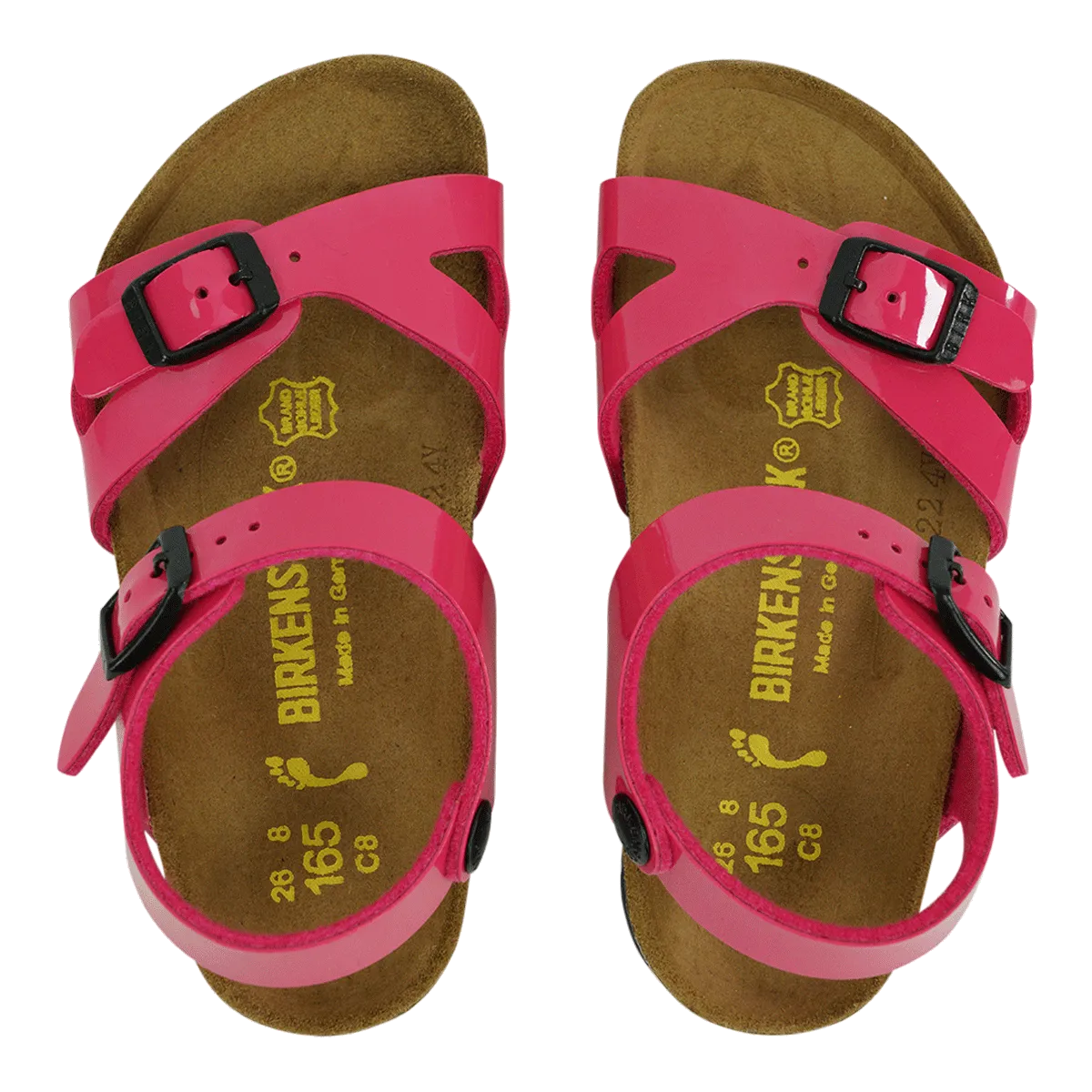 Birkenstock Kids Rio Birko-Flor Sandals Pink Patent 25 N