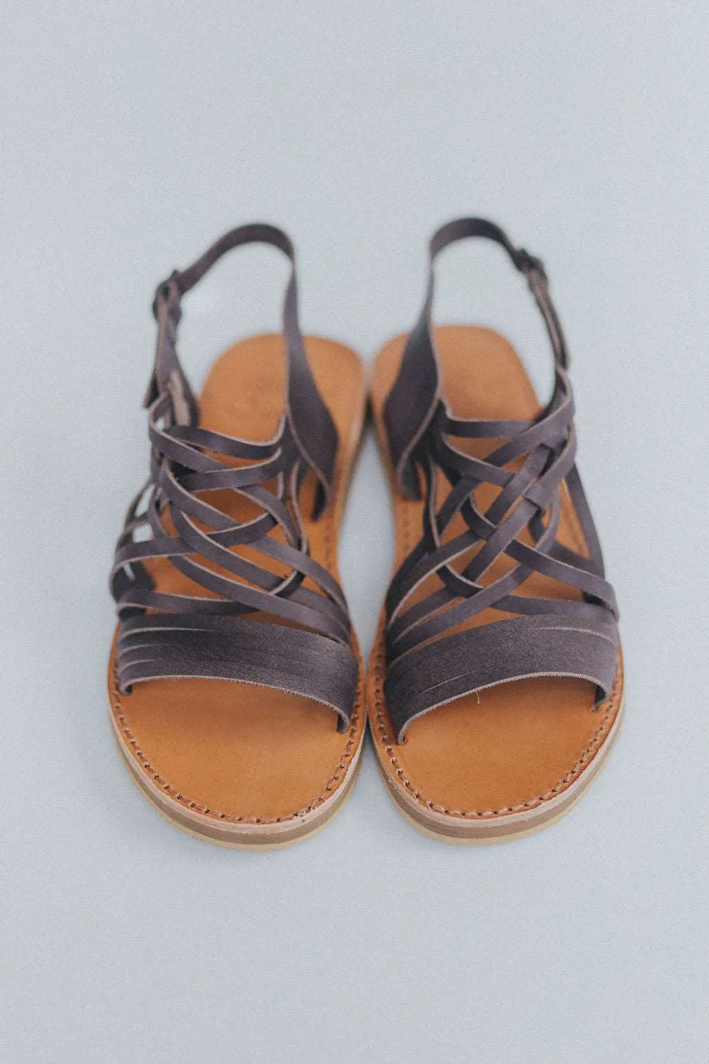 Egipcias Sandals - Cocoa Brown Leather