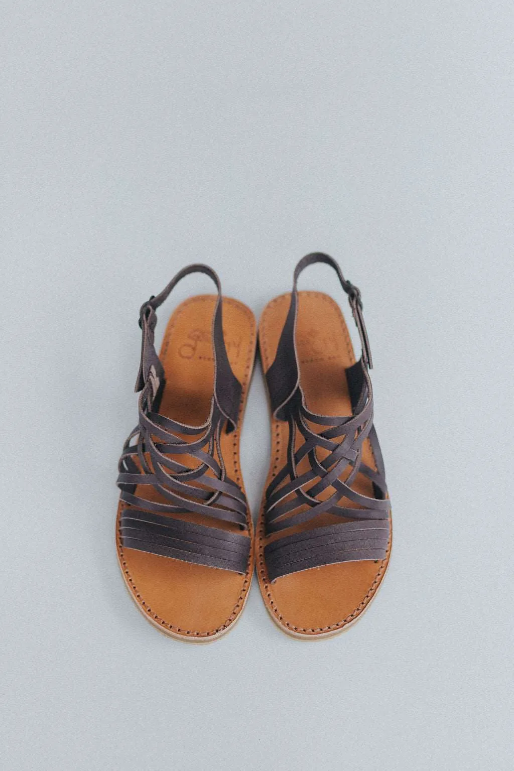 Egipcias Sandals - Cocoa Brown Leather