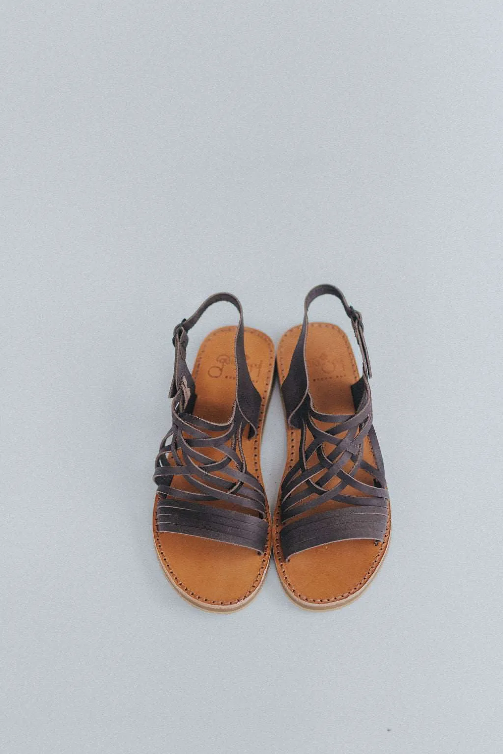 Egipcias Sandals - Cocoa Brown Leather