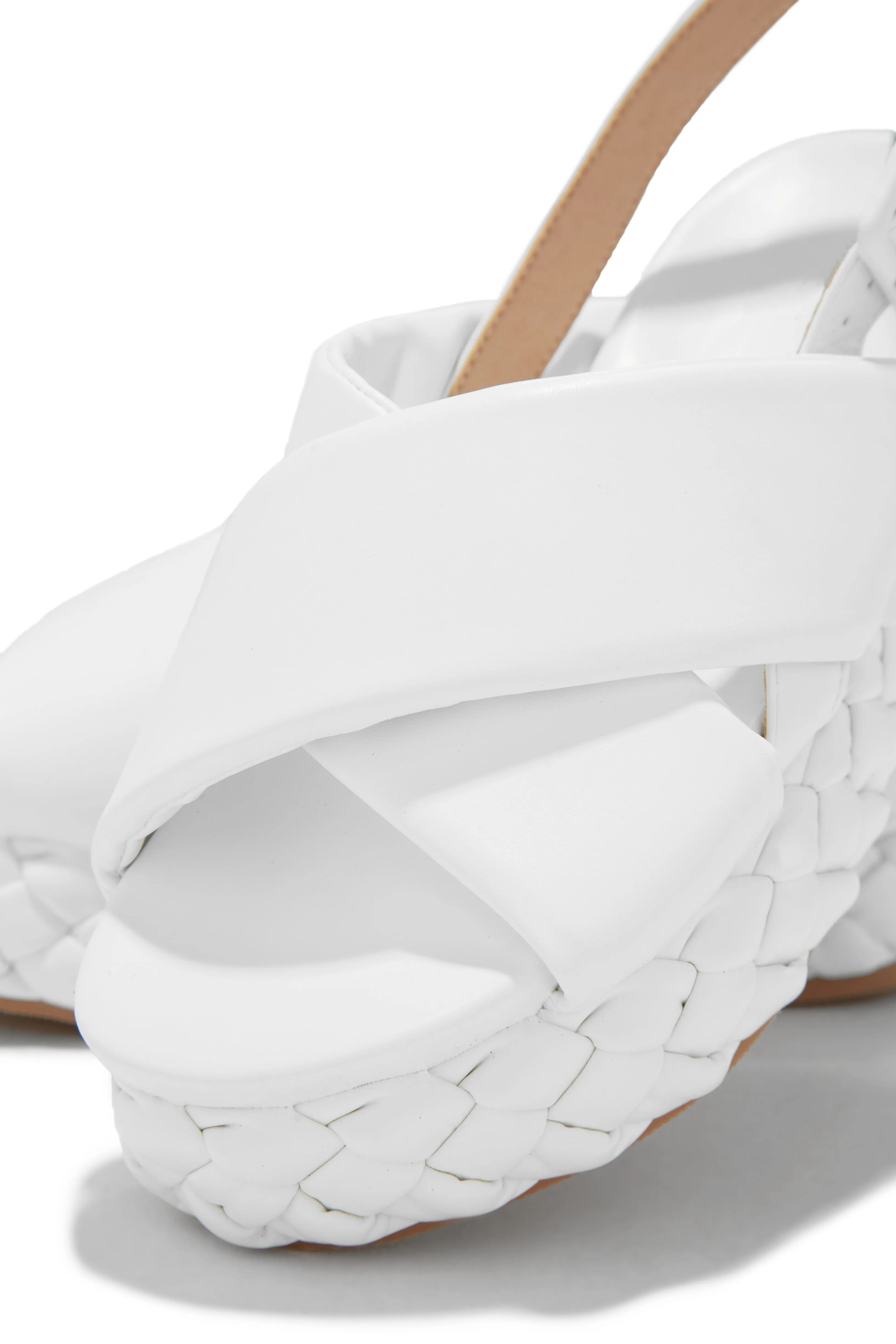 European Vacay Platform Sandals - White