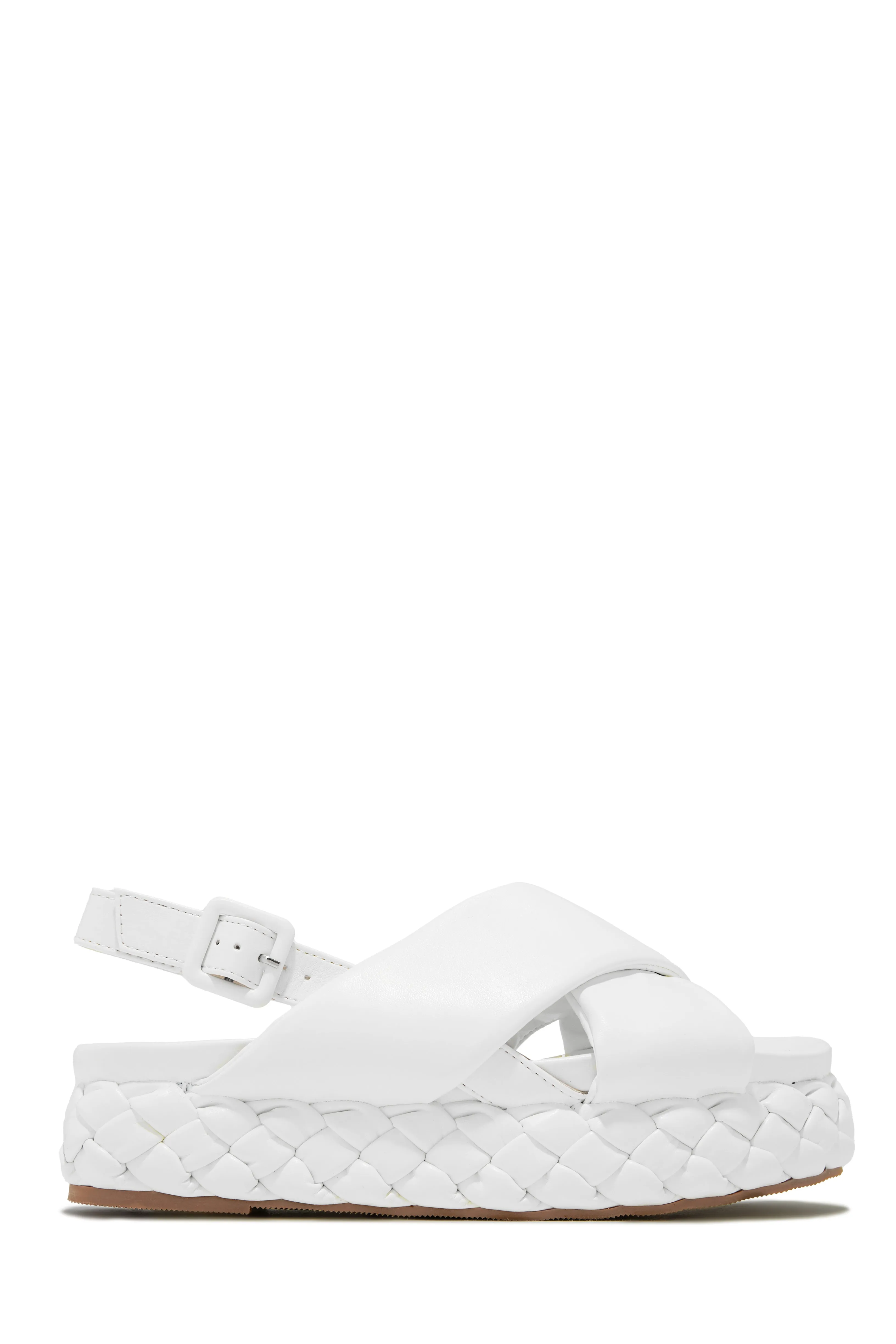 European Vacay Platform Sandals - White