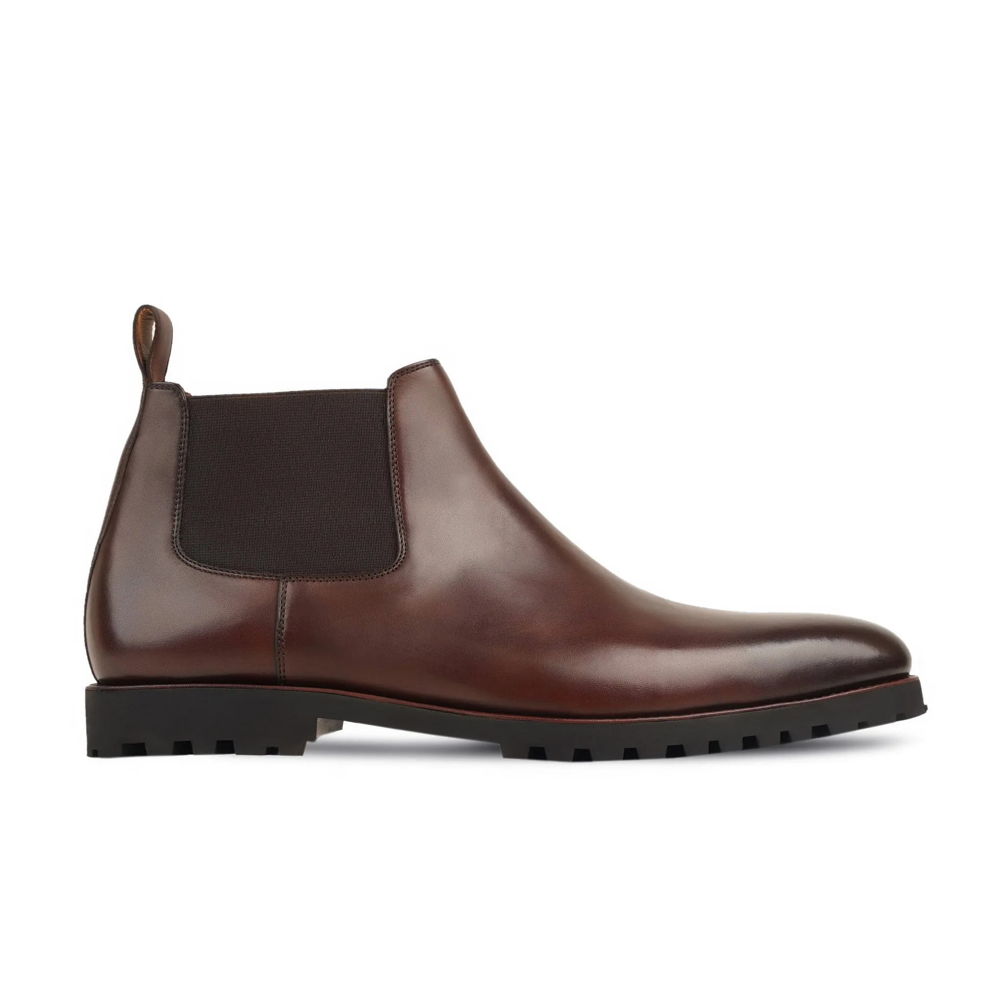 Kazane - Men's Burnished Brown Calf Leather Chelsea Boot