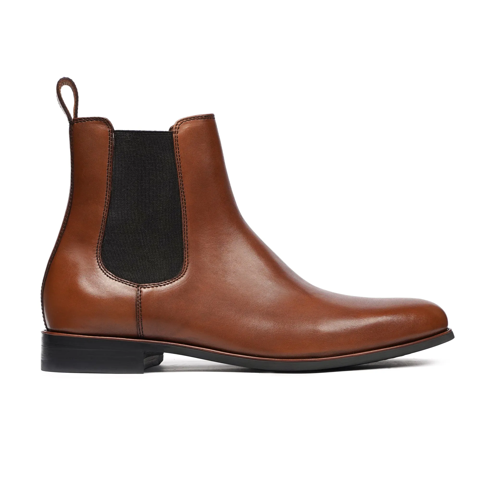 Moriko - Men's Tan Brown Calf Leather Chelsea Boot