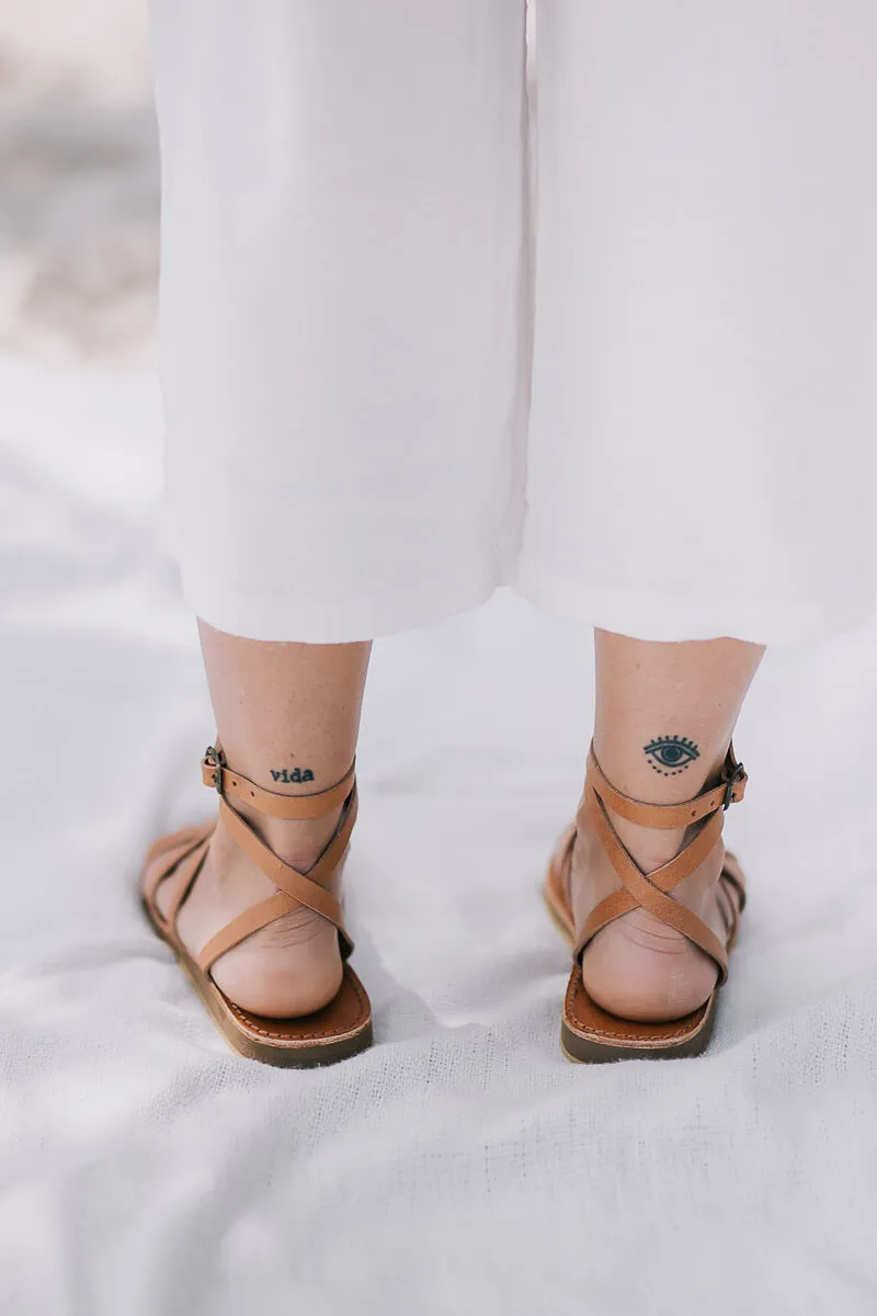 Venice Sandals - Tan Leather