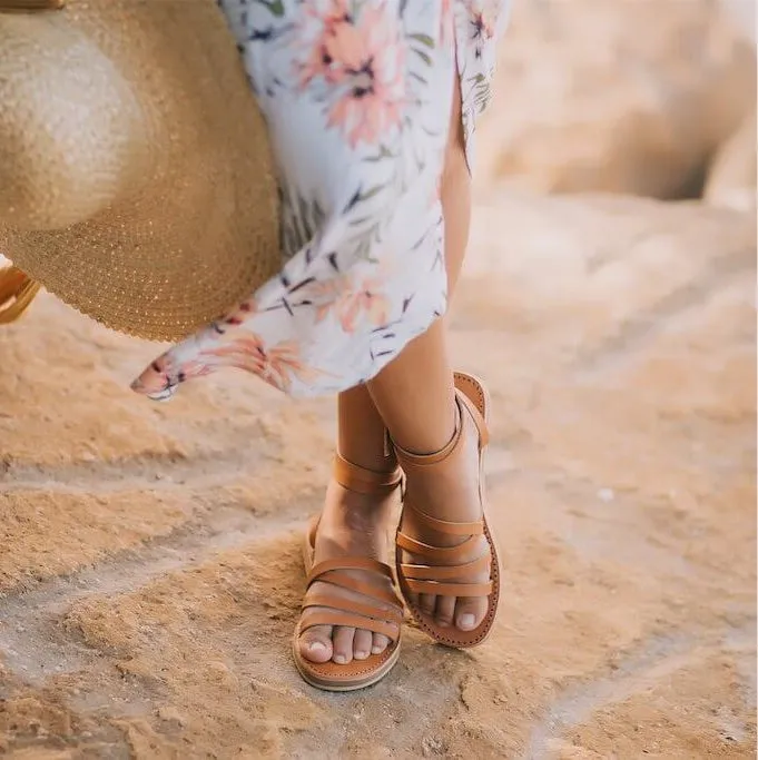 Venice Sandals - Tan Leather