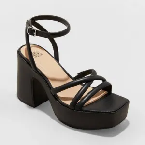 Women's Astro Strappy Platform Heels - Wild Fable