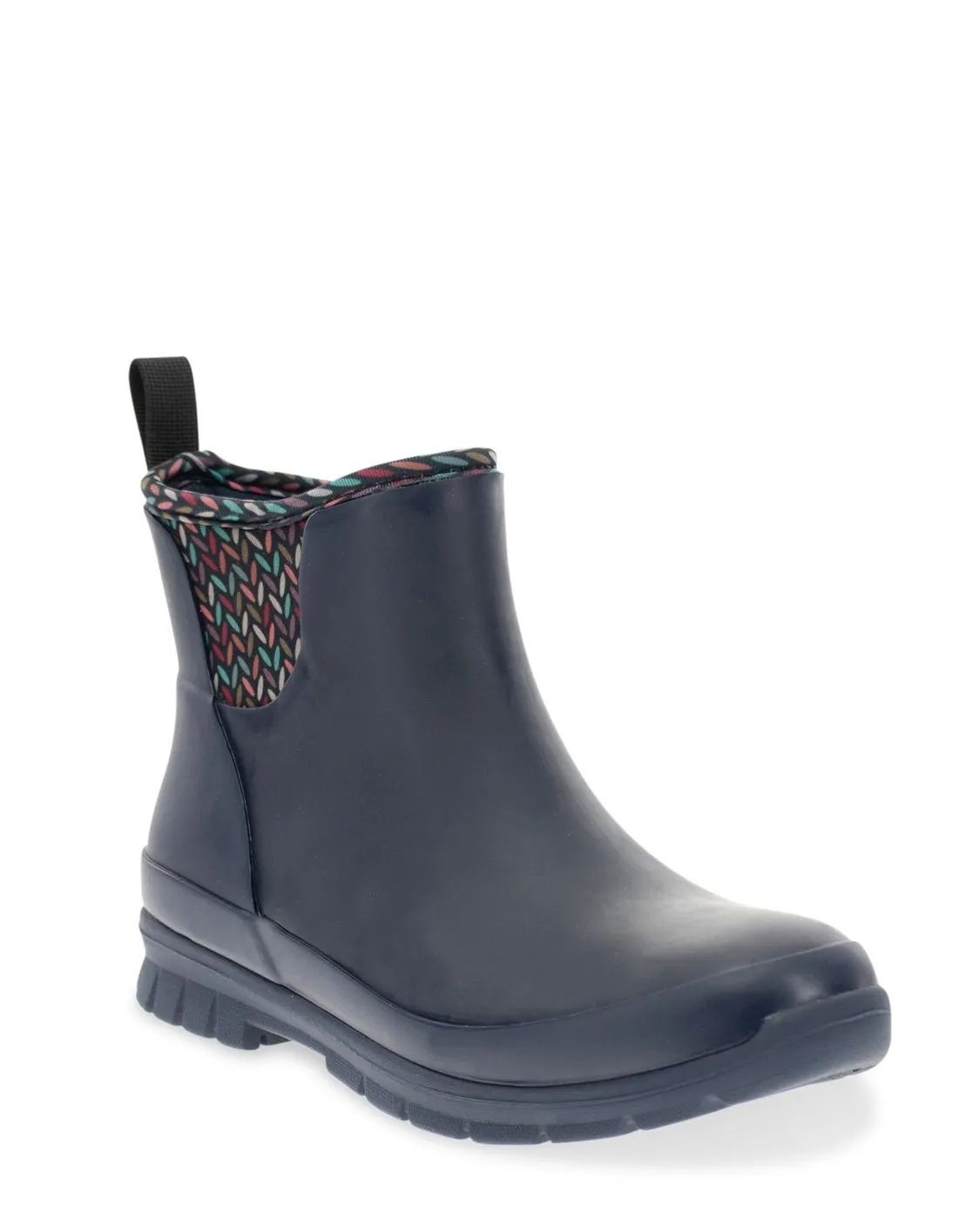 Women's Knitique Neoprene Ankle Rain Boot - Navy