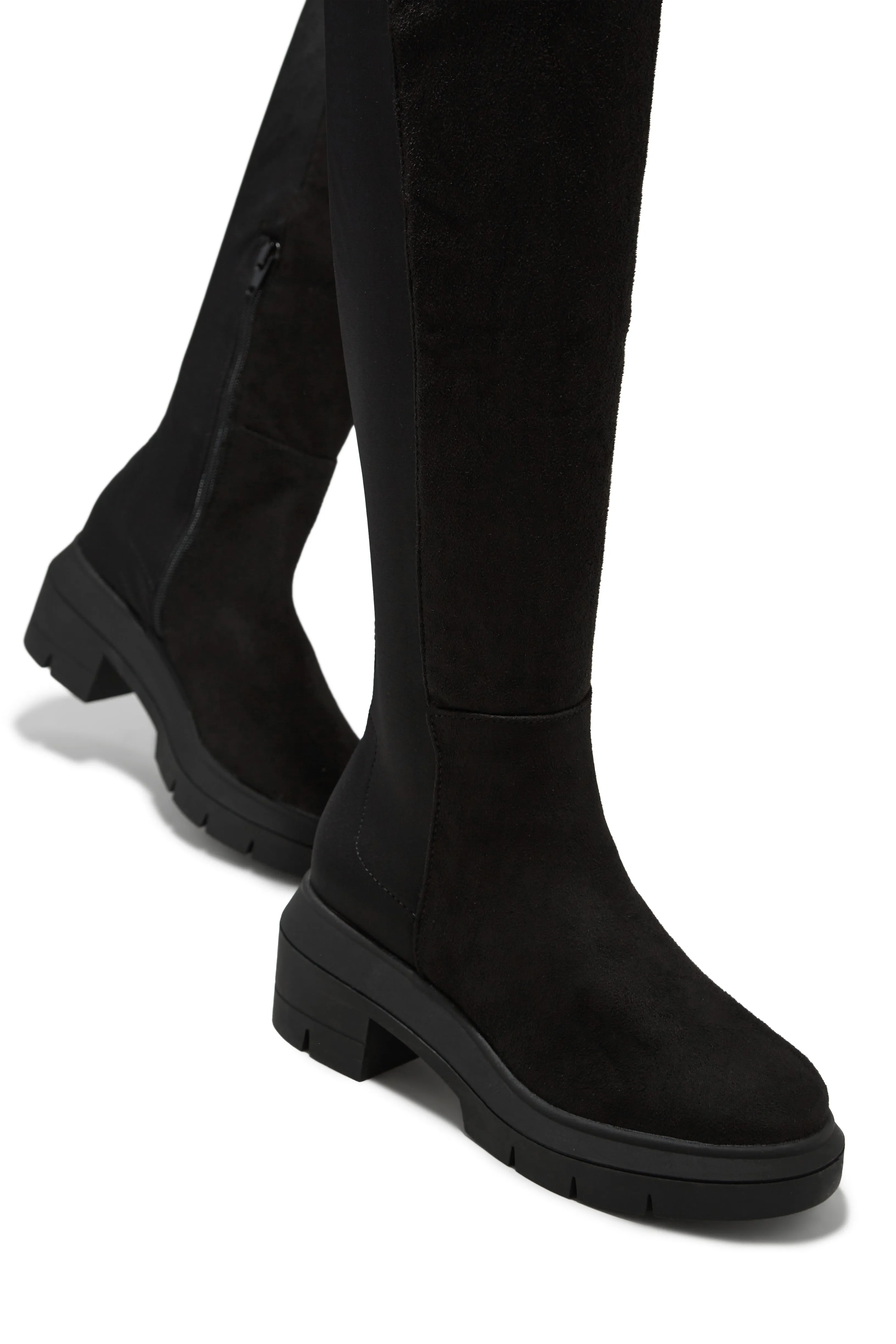 Zerah Over The Knee Boots - Black